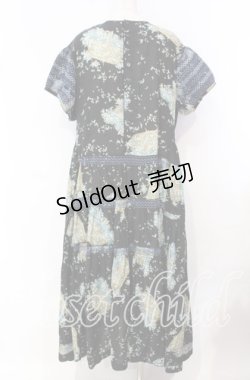 画像4: WONDERFUL WORLD / フラワーバスケットステッチワンピース【お直しあり】  クロ O-25-10-21-012-LO-OP-IG-OS
