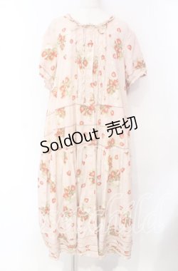 画像1: PINK HOUSE / いちごドットプリントワンピース【お直しあり】  ピンク O-25-10-21-014-LO-OP-IG-OS