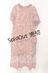 PINK HOUSE / いちごロングワンピース【お直しあり】  アカ O-25-10-21-015-LO-OP-IG-OS