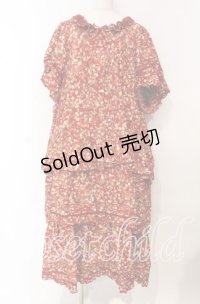 PINK HOUSE / いちごロングワンピース【お直しあり】  アカ O-25-10-21-015-LO-OP-IG-OS