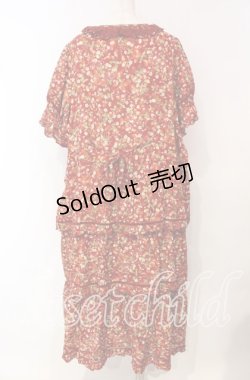 画像4: PINK HOUSE / いちごロングワンピース【お直しあり】  アカ O-25-10-21-015-LO-OP-IG-OS
