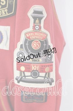 画像4: Karl Helmut / レールウェイKARLくんプリント配色パーカー 3（M） アカ O-25-10-21-023-EL-TO-IG-ZI