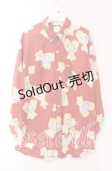 Karl Helmut / くまプリントシャツ  アカ O-25-10-21-025-EL-BL-IG-ZI