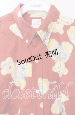 画像2: Karl Helmut / くまプリントシャツ  アカ O-25-10-21-025-EL-BL-IG-ZI