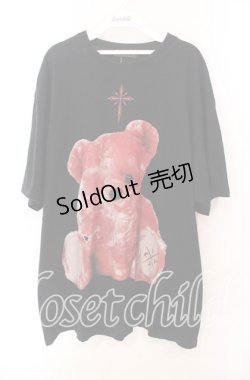 画像1: TRAVAS TOKYO / Bear BIG　Tシャツ  ブラックｘレッド O-25-10-23-039-PU-TS-YM-OS