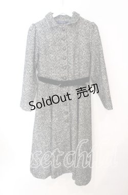 画像1: an another angelus / ヘリンボーンフィットandフレアーコート  クロ O-25-10-23-042-CA-CO-IG-OS