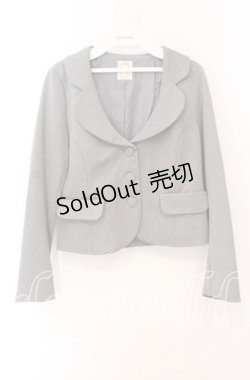画像1: FA(Fi.n.t) / スカラップカラージャケット  グレー O-25-10-23-043-LO-JA-IG-OS