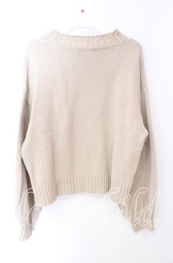 画像3: Fi.n.t / プチローズ刺繍ケーブルニットプルオーバー  ベージュ O-25-10-23-044-CA-TO-IG-OS