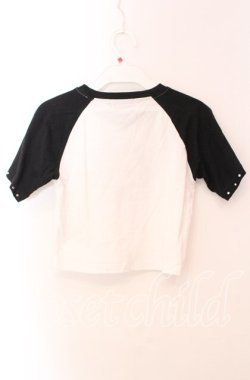 画像3: DimMoire / ラインストーンHeartCoreミニT F ホワイト×ブラック O-25-10-23-047-PU-TO-OW-OS