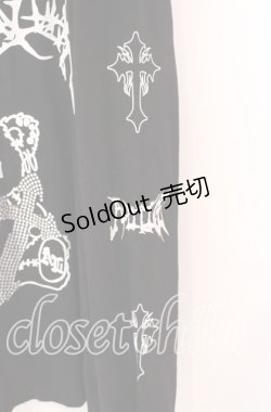 画像3: Amilige / ベアptラインストーンクロスカットソー  ブラック O-25-10-23-048-PU-TO-OW-OS