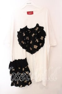 Jamie エーエヌケー / くまちゃんBIGTE　Tシャツ M シロ O-25-10-23-051-LO-TO-OW-ZT066