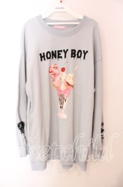 画像1: Honey Cinnamon / ハニーパフェスウェット F ブルー O-25-10-23-052-LO-TO-OW-OS