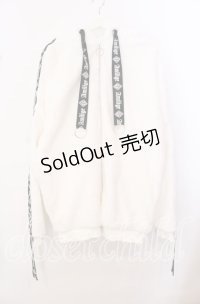 Amilige / ウサ耳ファーZIPコート  ホワイト O-25-10-23-054-PU-CO-OW-ZT1105D