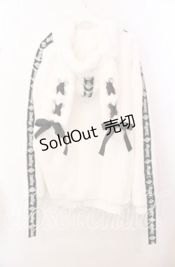 画像4: Amilige / ウサ耳ファーZIPコート  ホワイト O-25-10-23-054-PU-CO-OW-ZT1105D