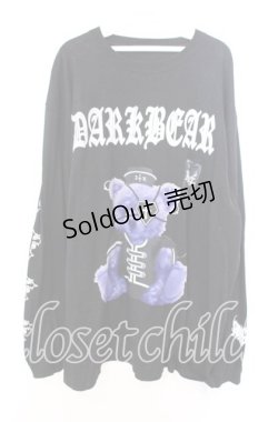 画像1: Amilige / DARK BEARロングTシャツ  ブラック O-25-10-23-055-PU-TO-OW-OS