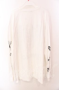 画像5: Amilige / ハートクロス羽プリントロングTシャツ  シロ O-25-10-23-056-PU-TO-OW-OS