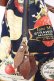 画像2: Jane Marple / ストロベリーラベルのボストンバッグ  ネイビーｘブラウン O-25-10-23-1004-JM-BG-YM-OS (2)
