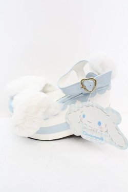画像8: DearMyLove / シナモロール厚底サンダル M シロxサックス O-25-10-23-1043-EL-SH-YM-ZT1025F