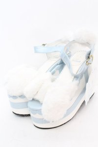 DearMyLove / シナモロール厚底サンダル M シロｘサックス O-25-10-23-1044-EL-SH-YM-ZT-K017