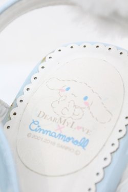 画像9: DearMyLove / シナモロール厚底サンダル M シロxサックス O-25-10-23-1044-EL-SH-YM-OS