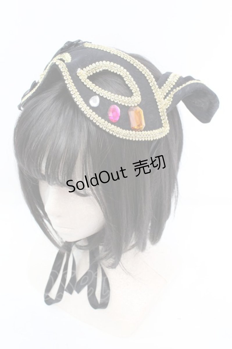画像1: ATELIER　Ruby / マスクヘッドドレス  クロ O-25-10-23-1045-EL-ZA-OW-OS (1)