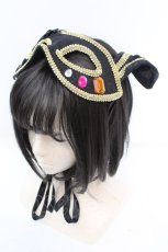 画像1: ATELIER　Ruby / マスクヘッドドレス  クロ O-25-10-23-1045-EL-ZA-OW-OS (1)