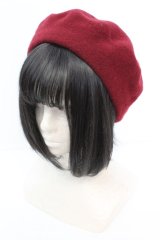 ALICE and the PIRATES / A/Pクラウンプリントベレー帽  ワイン O-25-10-23-1046-PA-AC-OW-ZT006