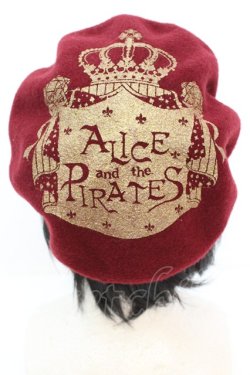 画像2: ALICE and the PIRATES / A/Pクラウンプリントベレー帽  ワイン O-25-10-23-1046-PA-AC-OW-ZT1025F