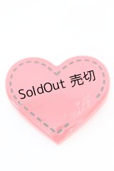 MILK / アクリルハートバレッタ  アカ O-25-10-23-1049-ML-AC-OW-ZT150-F001