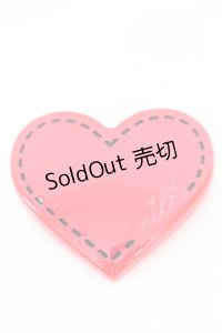 MILK / アクリルハートバレッタ  アカ O-25-10-23-1049-ML-AC-OW-ZT150-F001