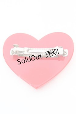 画像2: MILK / アクリルハートバレッタ  アカ O-25-10-23-1049-ML-AC-OW-ZT150-F001