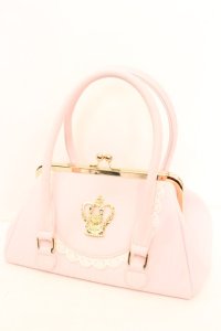 BABY,THE STARS SHINE BRIGHT / 王冠ガマ口BAG  ピンク O-25-10-23-1058-BA-BG-IG-OS
