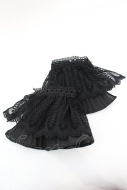 画像1: axes femme / レースカフス  クロ O-25-10-23-1061-AX-ZA-OW-ZT012