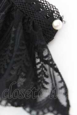 画像2: axes femme / レースカフス  クロ O-25-10-23-1061-AX-ZA-OW-ZT012