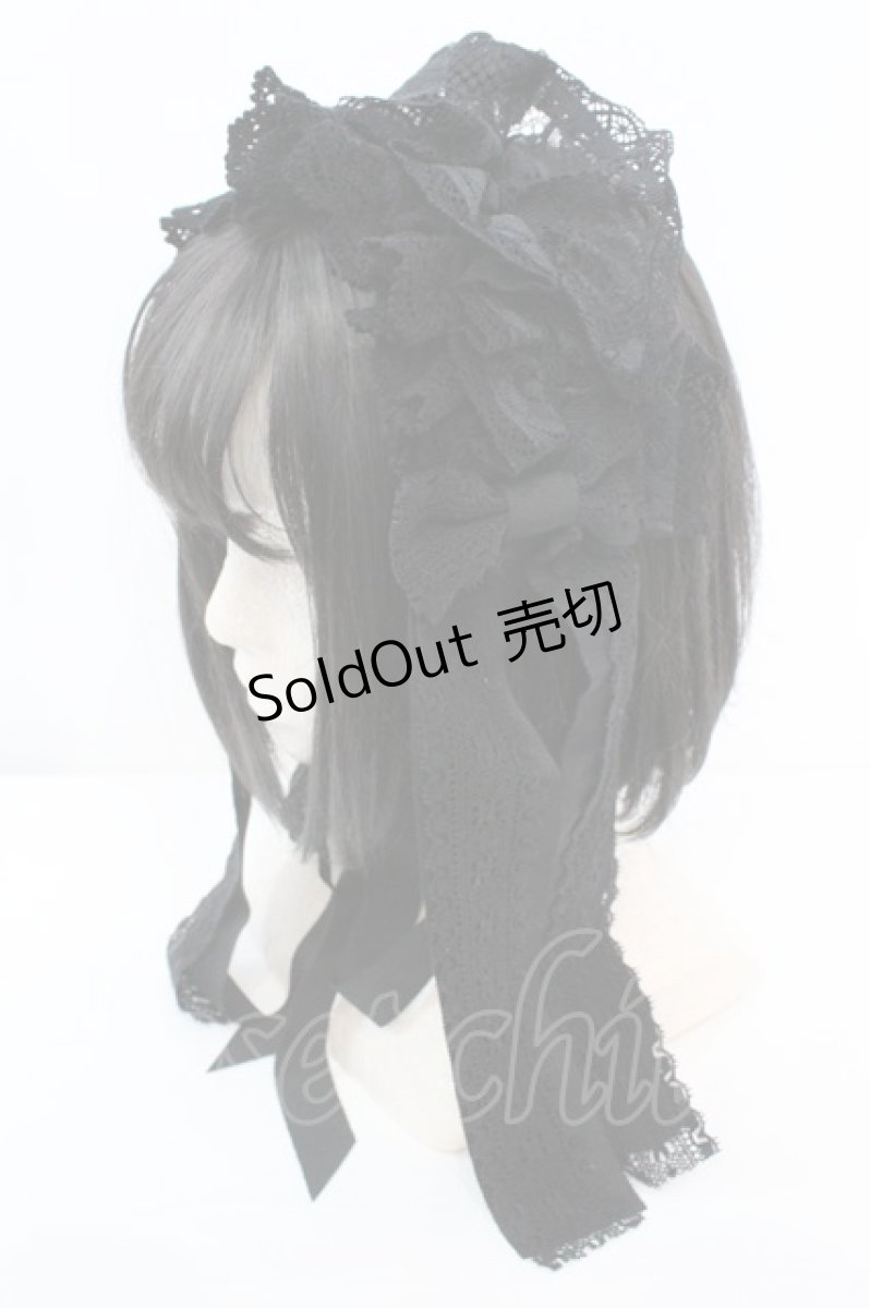 画像1: 【SALE】ALICE and the PIRATES / ネフィラロングヘッドドレス  クロ O-25-10-23-1008-PA-AC-OW-ZT150-F001 (1)