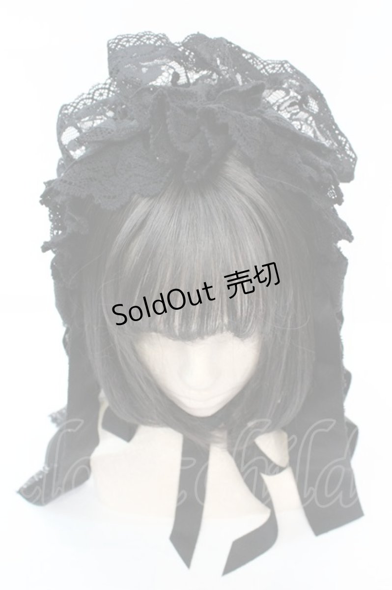 画像3: 【SALE】ALICE and the PIRATES / ネフィラロングヘッドドレス  クロ O-25-10-23-1008-PA-AC-OW-ZT150-F001 (3)
