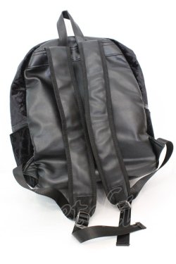 画像3: KILL STAR / Aeons Velvet Backpack リュック  ブラック O-25-10-23-1001-SL-BG-IG-OS