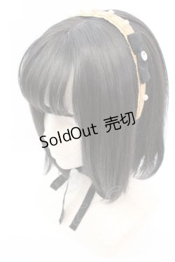 画像1: 【SALE】Emily Temple cute / ストローヘッドドレス  ナチュラル×クロ O-25-10-23-1012-ET-AC-IG-ZT012-F001