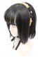 画像1: Emily Temple cute / ストローヘッドドレス  ナチュラル×クロ O-25-10-23-1012-ET-AC-IG-ZT012-F001 (1)