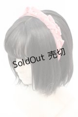 Emily Temple cute / パール＆ベルベットリボンカチューシャ  ピンク O-25-10-23-1015-ET-AC-IG-ZT012