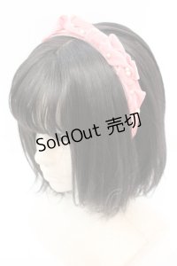 Emily Temple cute / パール＆ベルベットリボンカチューシャ  ピンク O-25-10-23-1015-ET-AC-IG-ZT012