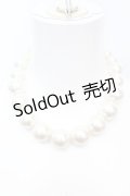 JESUS DIAMANTE / ロココDOLLパールネックレス  オフホワイト O-25-10-23-1018-JE-AC-OW-ZT150-F001