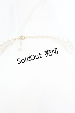 画像2: JESUS DIAMANTE / ロココDOLLパールネックレス  オフホワイト O-25-10-23-1018-JE-AC-OW-ZT150-F001