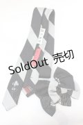 ネバアランド / リボニッシュネクタイ  グレー×クロ O-25-10-23-1019-LO-ZA-IG-ZT150-F002