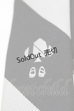 画像2: ネバアランド / リボニッシュネクタイ  グレー×クロ O-25-10-23-1019-LO-ZA-IG-ZT150-F002