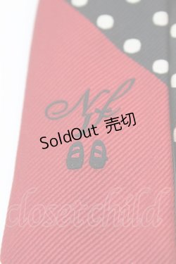 画像2: ネバアランド / リボニッシュネクタイ  クロ×アカ O-25-10-23-1020-LO-ZA-IG-ZT150-F002