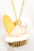 Q-pot. / 白うさぎ/カップケーキネックレス  シロ×ピンク O-25-10-23-1023-QP-AC-IG-OS