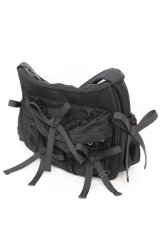 Candy Stripper / FULL OF RIBBON SHOULDER バッグ  ブラック O-25-10-23-1003-PU-BG-OW-ZT-K021