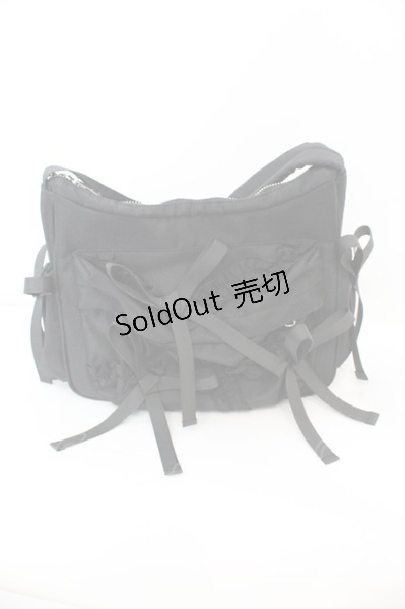 画像2: 【SALE】Candy Stripper / FULL OF RIBBON SHOULDER バッグ  ブラック O-25-10-23-1003-PU-BG-OW-ZTK021 (2)