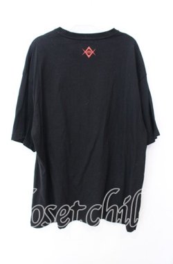 画像3: REFLEM / ラインストーンロゴ半袖Tシャツ XXL ブラック O-25-10-23-060-PU-TO-OW-OS